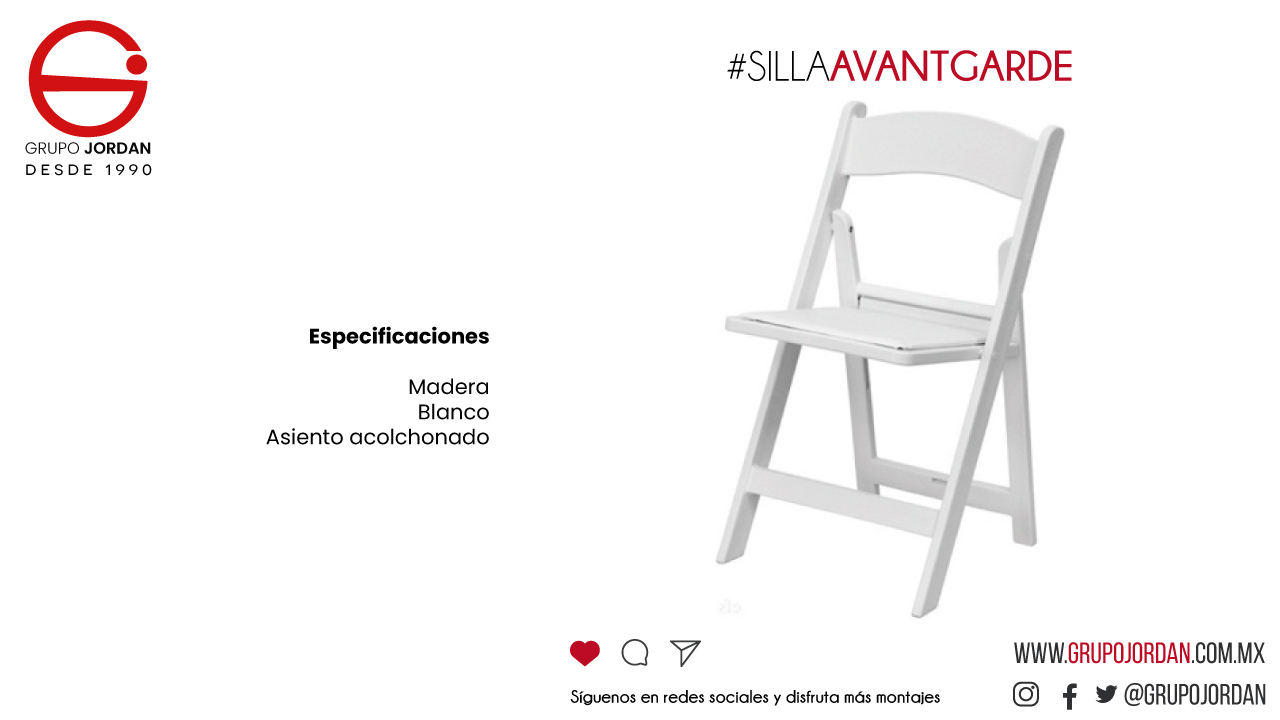 renta de silla avant garde cdmx